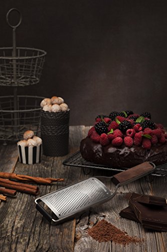 Microplane Master Series Wood Handle Stainless Steel Frame Coarse Blade Cheese Grater #TOP3