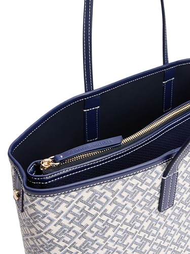 Bolso Tote de cuero con monograma para mujer miniatura 4