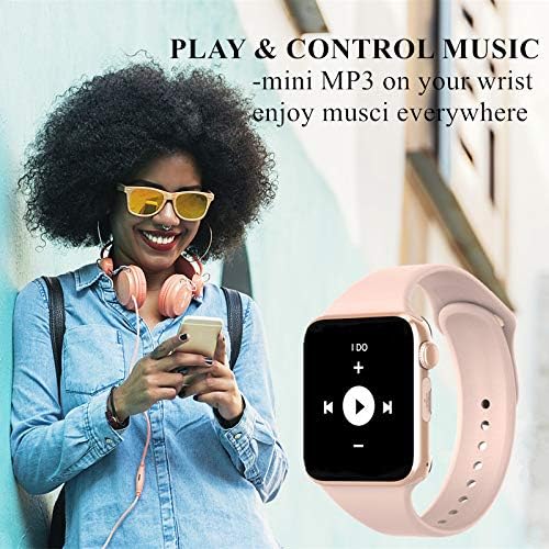 Smart Watch for Android iOS Phones Compatible iPhone Samsung LG, 321OU Touchscreen Bluetooth Sports Watch Fitness Tracker Watch with Speaker SIM SD Slot Camera Smartwatch for Men Women Kids (Pink)
