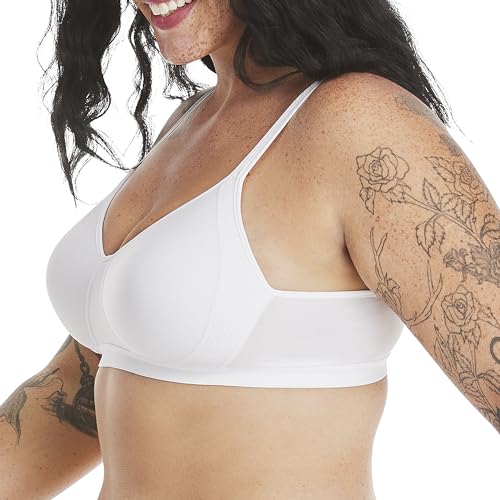 Image of Hanes Women's X-Temp Wireless Bra, Cooling Mesh T-Shirt Bra, ComfortFlex Fit Wirefree Bra