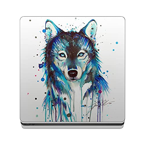 Skin PS4 Slim anti rayure couverture vinyle loup Pixie Cold - 2