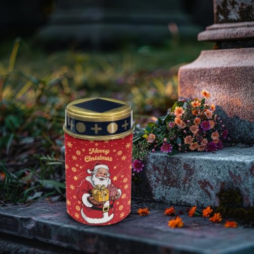 Image of Christmas Cemetery Solar Lights Flameless Candle2 Pack