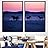 signwin 2 Piece Framed Canvas Wall Art Gallop Canvas Prints Home Artwork Decoration for Living Room,Bedroom - 16"x24"x2 Panels