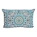 Casa Moro Orientalna poduszka etniczna Nomad 55 x 35 cm prostokątna z wypełnieniem | poduszka dekoracyjna XXL w kolorze beżowym, niebieskim, zielonym | Boho poduszka ozdobna z haftem poduszka mandala, MD008