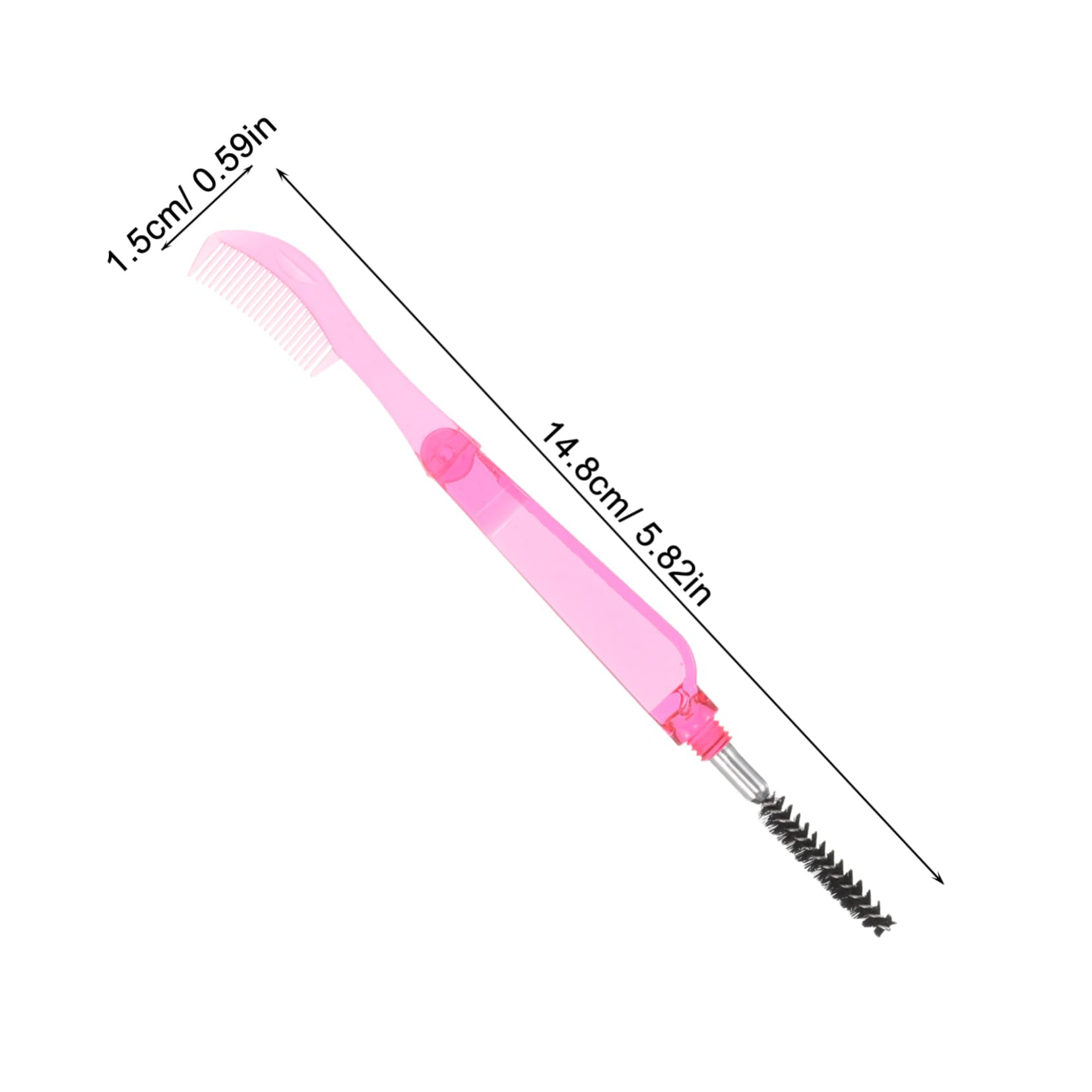 Didiseaon Makeup Brushes Eye Lash Accessories 2in1 Eyebrow Comb Folding Eyelash Brush Mascara Separator Comb Beauty Tool for Women
