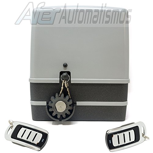 Kit motor para puerta de garaje o cancela corredera VDS SIMPLY 600 Kg – 230 v + 2 mandos Rolling code 4 canales 433 Mhz.