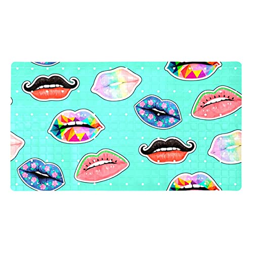 Alfombras de baño antideslizantes Bennigiry de PVC con agujeros de drenaje 2
