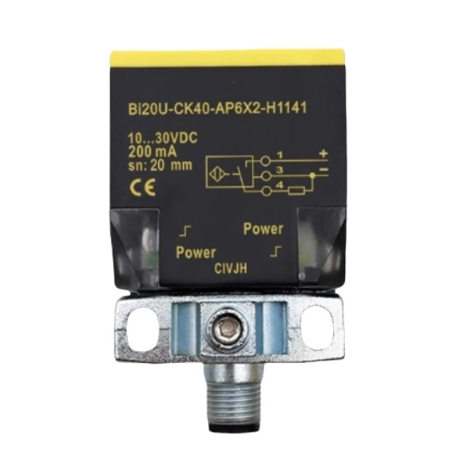 Capteur de proximite BI20U-CK40-AN6X2-H1141 avec boitier rectangulaire CK40
