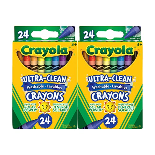 Crayola - 2pk Bundle of 24ct Ultra Clean Crayons