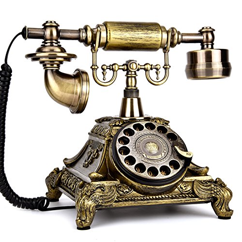 Europäische Rotary Wireless Antikes Telefon,Retro festnetztelefon Mode Kreativ Rotary Vintage schnurloses Telefon Für Home Dekoration
