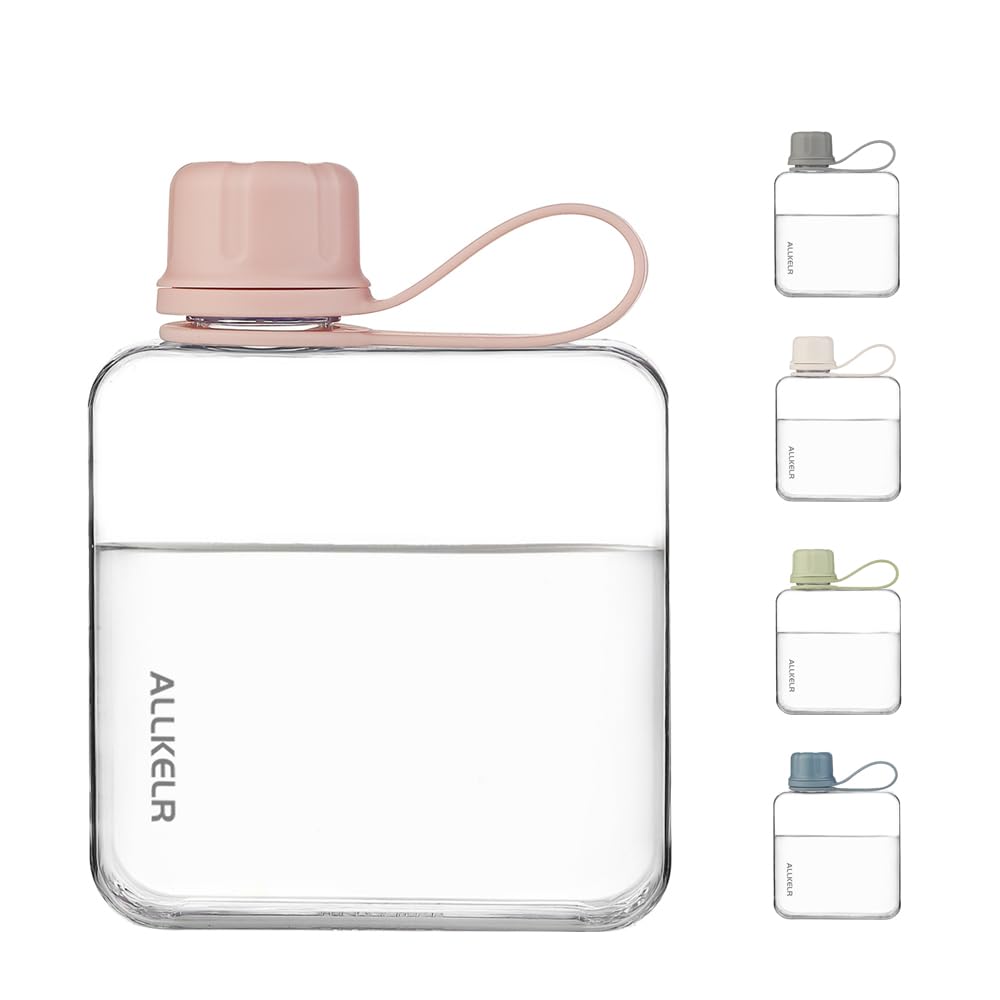 560ml - Rose - Bouteille D'Eau Portable En Plastique Avec Corde Anti-Goutte, Gourde De Dehors Pour Couple - Sport