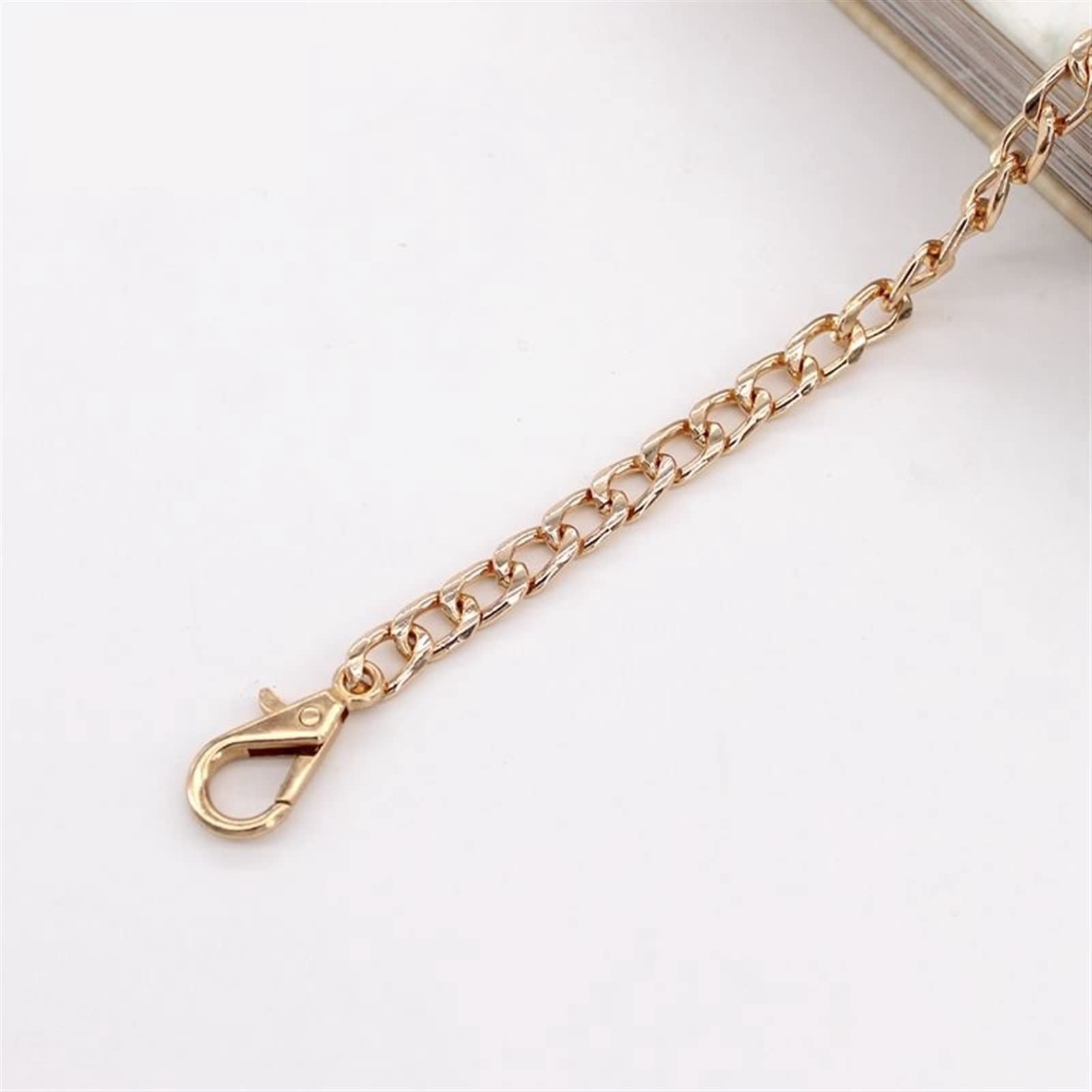 Correa de cadena Cadenas de bolso， Bolso de mano de 40-120cm, cadenas de Metal, correa for bolso de hombro, cadena for bolso artesanal, asas negras de bronce y oro, cadena de accesorios for bolso(Ligh