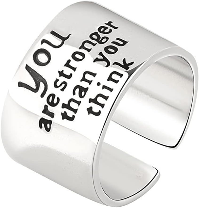 Women Rings for Ramadan Days Easter Encourage Rings Unique Statement Cuff Thumb Brand Rings For Women Stainless Steel Toe Rings