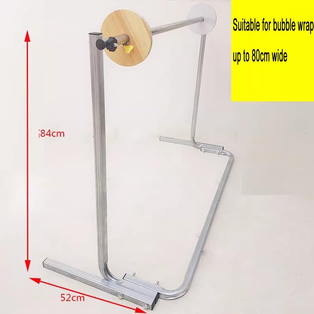 Supporto per avvolgimento a bolle, dispenser per rotolo di pluriball, per il movimento e il trasporto dei pacchi