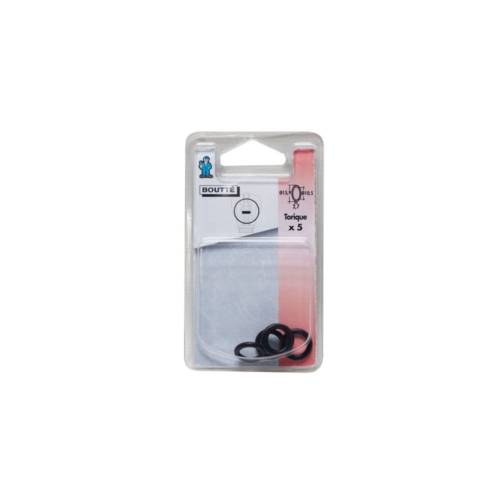 Boutté 1365011 TO9 Lot de 5 Joints torique 10,5 x 15,9 x 2,7
