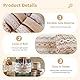 MIYUANGKJ Juteband mit Spitze 8 Rollen Juteband Natur Geschenkband Jute mit 2 Stück 10m Juteseil Leinwand-Spitzenband mit Weißer Bordüre Stoff für Weihnachten Hochzeit Party Zuhause Geschenkdekoration