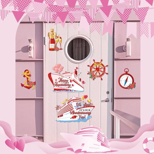 Imanes de aniversario Dazoratix calcomanias magneticas premium rojas 4