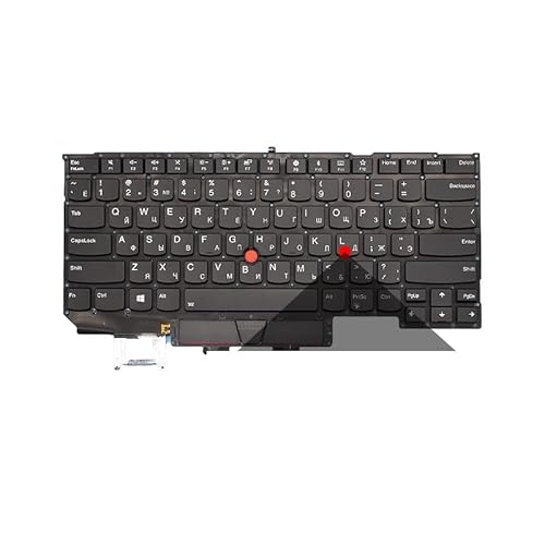 ThinkPad x1 Carbon Gen5 Gen6 5th Gen 5 6 2017 2018 ノートパソコン用キーボード バックライト付き ロシア語(RU X1 Carbon2017year)