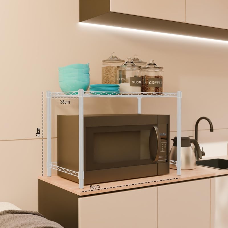 Image of 1-Shelve Heavy Duty Steel Storage Rack | Multipurpose Shelving Unit for Kitchen, Home & Utility