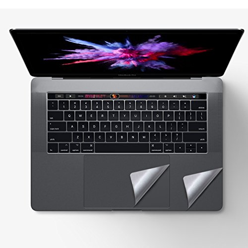 Palm Rest Cover + TrackPad Cover Compatible for Newest MacBook Pro 15 Inch Model A1707 A1990 with Touch Bar, 2016-2019 Released