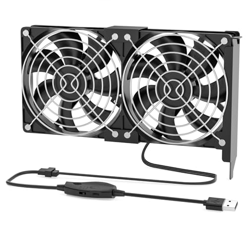 Ventilateur de refroidissement pour carte graphique et serveur avec adaptateur double 92 mm