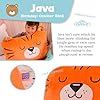 Saint Eve Kids Pillow Pals Fuzzy Pillow Case, Cute Animal Friends Soft Pillow Cover for Kids Beds and Nap Time - Java The Tiger #2