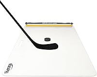 kasifei Hockey Shooting Pad with Rebounder - 48x24 Synthetic Ice for Shooting, Passing & Stickhandling Practice