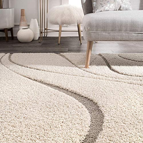 nuLOOM Carolyn Alfombra Moderna Shag Redonda 4' miniatura 5
