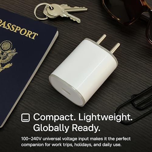 Image of Nothing 45W C-Type PPS Rapidly Charging Adapter for Nothing Phone 3 /3a /3a Pro /3a Lite /2 /2a /2a Plus /1 /CMF Phone 1 /2 /2 Pro /Pixel 10 /9 /8 /7 /Tablet /Chromebook-45 Watt USB C Fast Charger-White