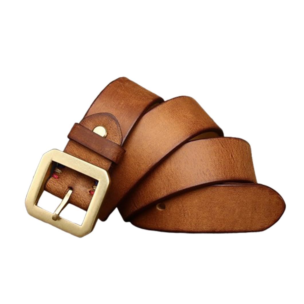 Ceinture en cuir de vachette véritable épaisse pour sublimer vos jeans et costumes - 6