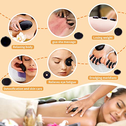 Hot Stones For Massage Hot Stones Massage Stones Set With Warmer Kit Hot Stones Massage Set With Warmer Massage Stones Hot Rocks Massage Stones With Heater Kit (Hot Compress Stone Kit) #TOP1