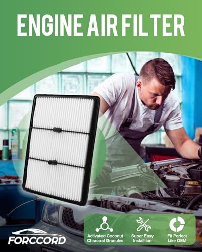 Image of 2-Pack Engine Air Filter Fits for Hyundai Ioniq 2017-2022 & Kia Niro 2017-2026 1.6L Air Filter Replacement 28113-G2100 28113G2100 Accessories