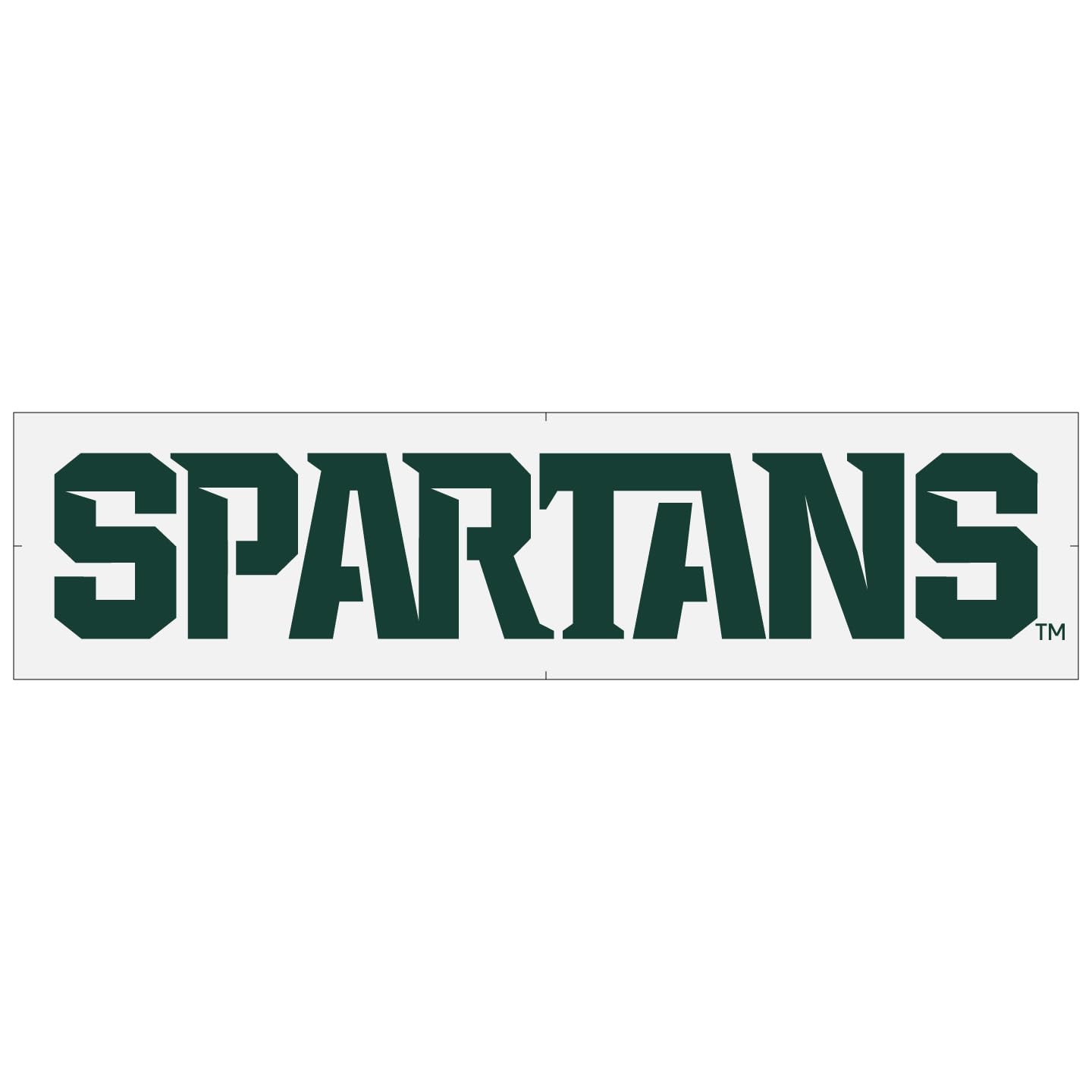 Michigan State - szablon tekstowy Spartan, oficjalnie licencjonowany projekt do majsterkowania, dziury kukurydzy, trawników, ścian, tworzywo sztuczne 14 milionów mylarów (45,7 cm)