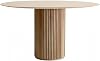 Round Dining Table, Round Table, 27.6 - 31.5 - 35.4 - 39.4 inches 70 - 80 - 90 - 100 cm, Thick Hand Wood Plank, Solid Pine, Simple, Japanese Style, Stylish, Compact, Solid Pine, Wood Base