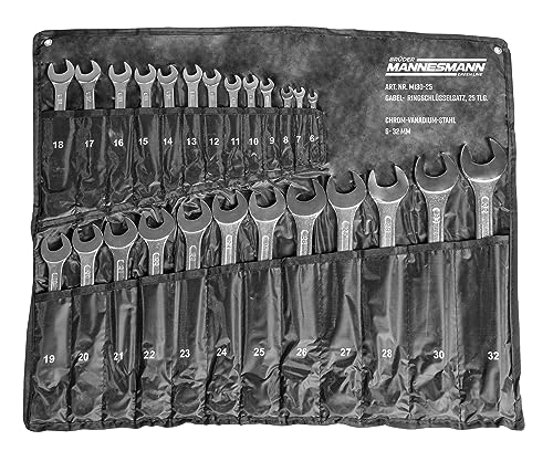 Miniatura 4 de Mannesmann M 130-25 - Juego de llaves combinadas (25 unidades, 7-32 mm)