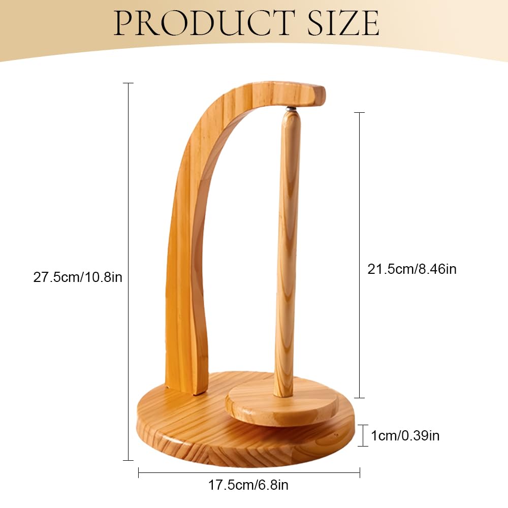 TNEDFOD Magnétique Yarn Winder, Porte Pelote De Laine, Dérouleur De Laine Porte-Laine En Bois, Dévidoir De Laine Porte-pelote De Fil Pour Accessoires Crochet Et Tricot Couleur De La Peinture