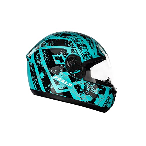 Capacete Fechado Moto Peels Spike Mob Verde Agua/Preto 60