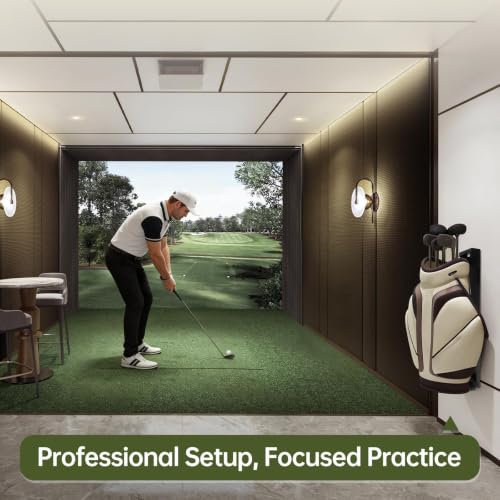 Image of Wall Mount Golf Bag Storage Stand for Golf Bag Rack Black, Adjustable