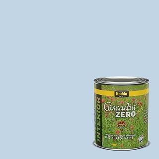 Rodda Paint CASCADIA ZERO Interior Semi-Gloss Paint & Primer in One, Quart, Blue Bayou