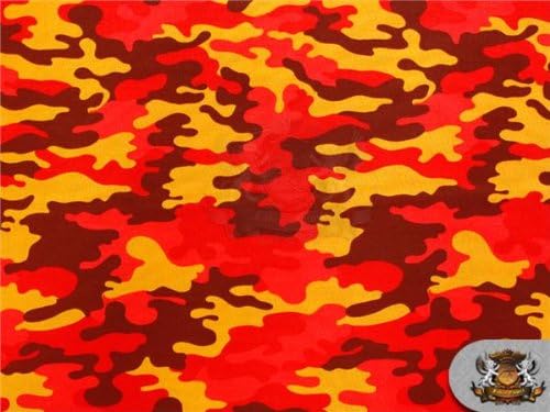 The Yard - Telas de estampado de edredón 100% algodón, 45 pulgadas de ancho, color naranja