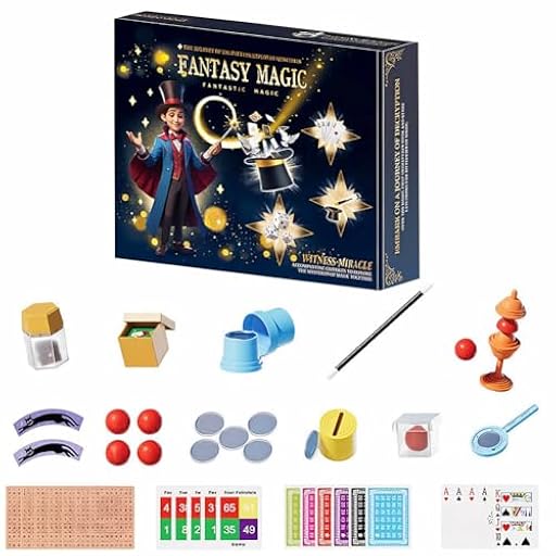 OZXVXZO Juego de Magia - Más de 90 Trucos de Magia para Niños, Juego de Magia Infantil con Varita Mágica e Instrucciones, Regalo Ideal para Niños, Niñas, Niños Pequeños, Principiantes | Ya disponible en tu tienda friki favorita! En mundofriki.es!