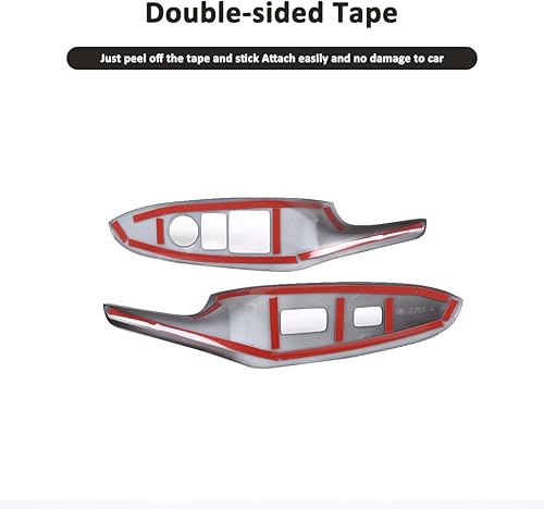 Miniatura 6 de Decoración de botón elevador de ventana de puerta de automóvil para Mazda MX-5 ND 2015-2023 Interruptor de elevación de ventana, cubierta de panel,