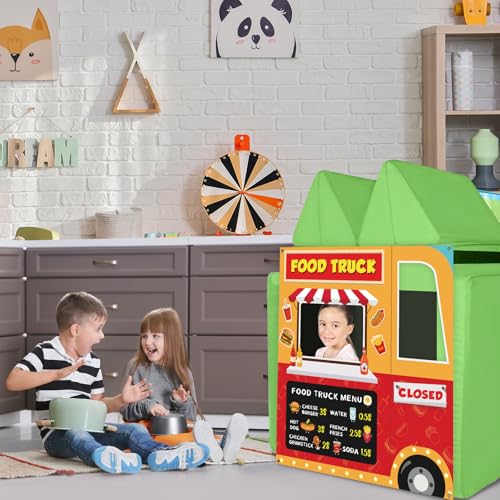 Image of Play Panel for Kids Play Couch Children's Foam Sofa Couch Panel for Toddler Modular Portable Sofa Playroom Furniture Accessories Home Game Gifts (Food Truck, Play Couch not Included)