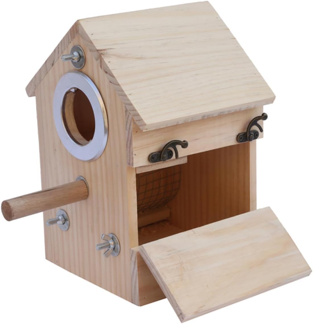 Nichoir en bois naturel pour cockatiel et hirondelle de qualité supérieure