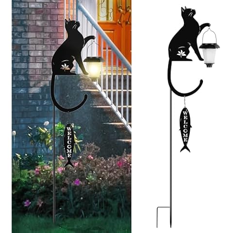 Hahood Solar Metal Cat Stake Cover