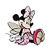 MQ Minnie Mouse - Disney - Aufnäher/Iron On Patch/Applikation - 7,5 x 7,5 cm, 16286, Bunt