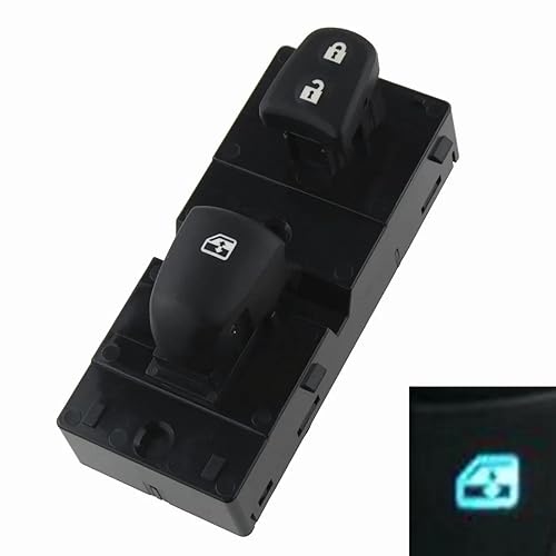 Window Switch,Driver Side Electric Power Master Window Switch Button Blue Backlight for Nissan Tiida Altima Sylphy X-Trail Qashqai Frontright Window