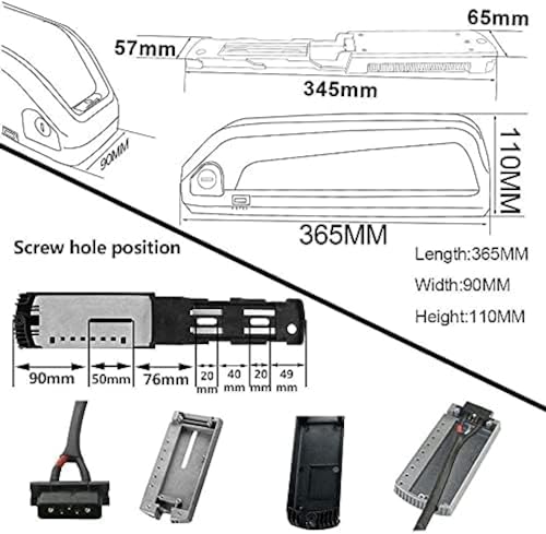 Bateria Ebike 48V 10Ah 12,5Ah 15Ah 17,5Ah 20Ah Bateria De Bicicleta Elétrica Para Motor De Bicicleta