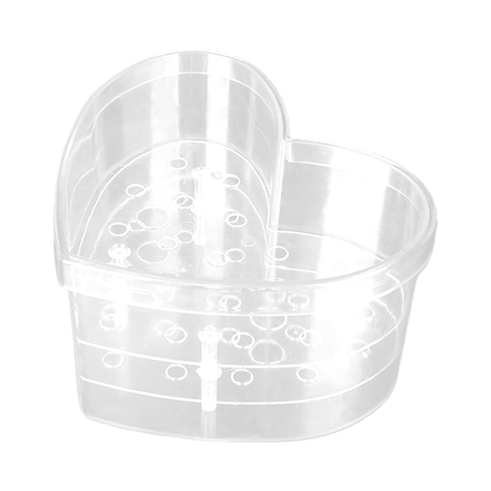 Plastic Plant Pots Large Heart Vase 2025 New Clear Acrylic Flower Vase Heart Shaped for Acrylic Stand with 33 Holes Floral Centerpiece Pot for Wedding Dining Table (Clear, One Size)