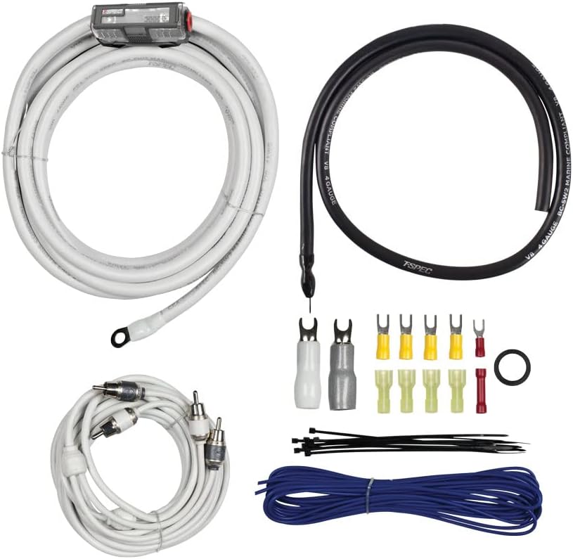 T-Spec v10 4 AWG Amp Kit - 2100 W with RCA Cable